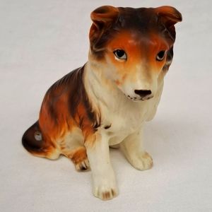 Vintage Napcoware marked Japan porcelain Collie dog figure